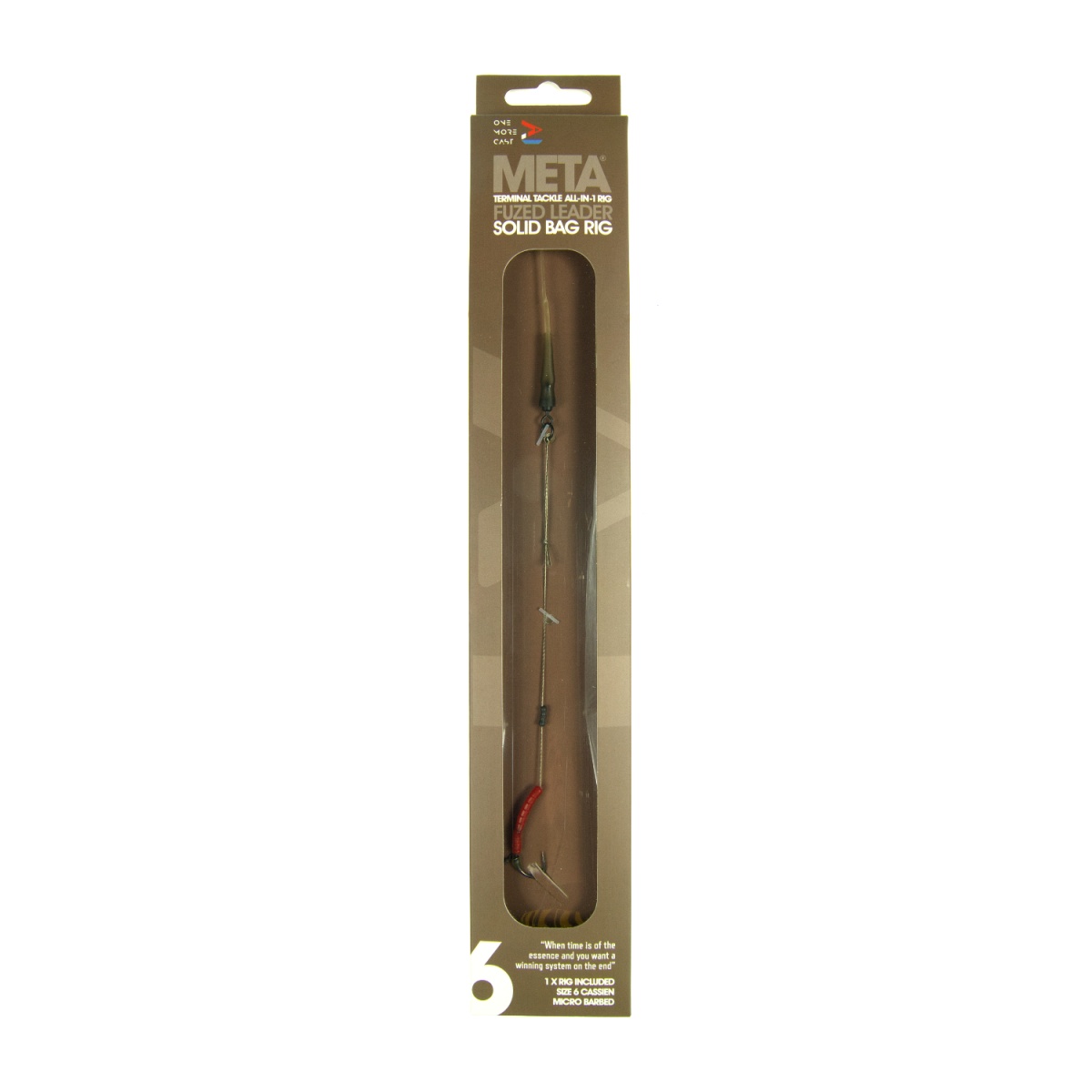 One More Cast META Terminal Tackle All-In-1 Rig - Solid Bag Rigrozmiar 6 - MPN: OMCFLR6 - EAN: 5060939131546