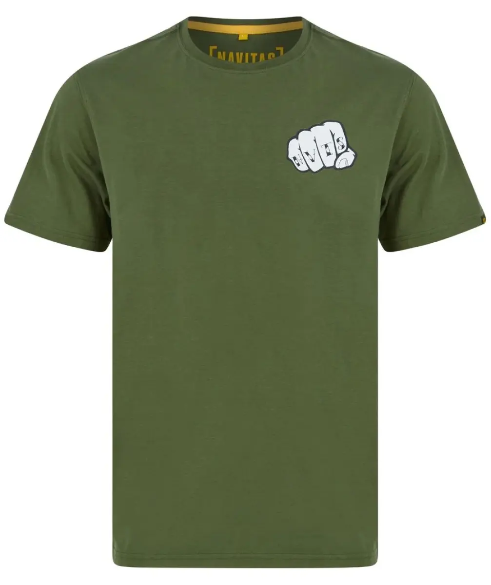 NAVITAS Knuckles T-Shirt Green XLmisurare XL - MPN: NTTT4836-XL - EAN: 5060771722520