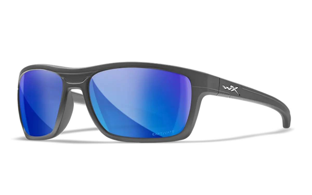 WileyX KINGPIN Captivate Pol Blue Mirror Grey Lens Matte Graphite Frameculoare Captivate Pol Blue Mirror Grey - MPN: ACKNG19 - EAN: 712316004985