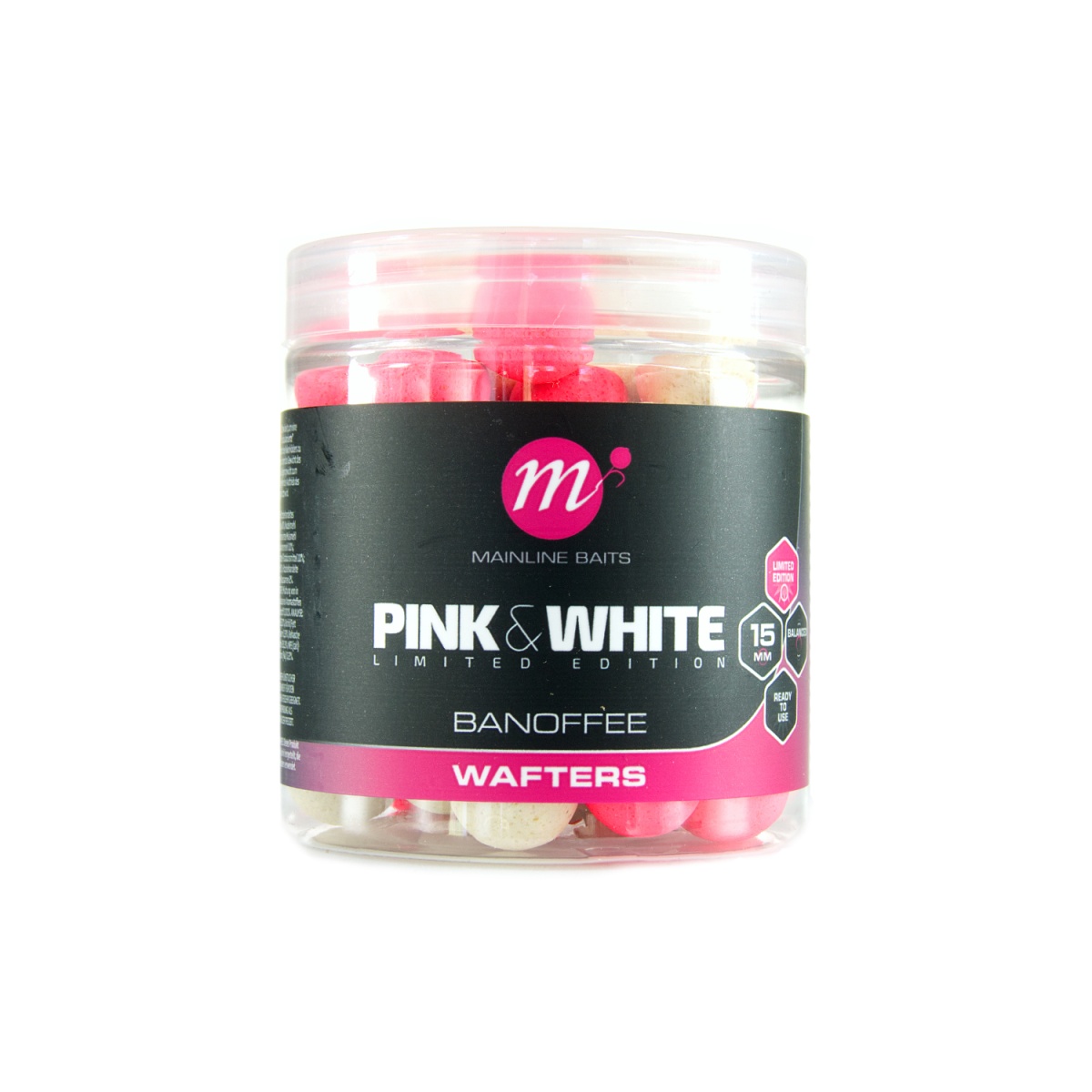 Mainline Fluro Pink & White Wafters - Banoffeerozmiar 15mm - MPN: M44001 - EAN: 5060509816385