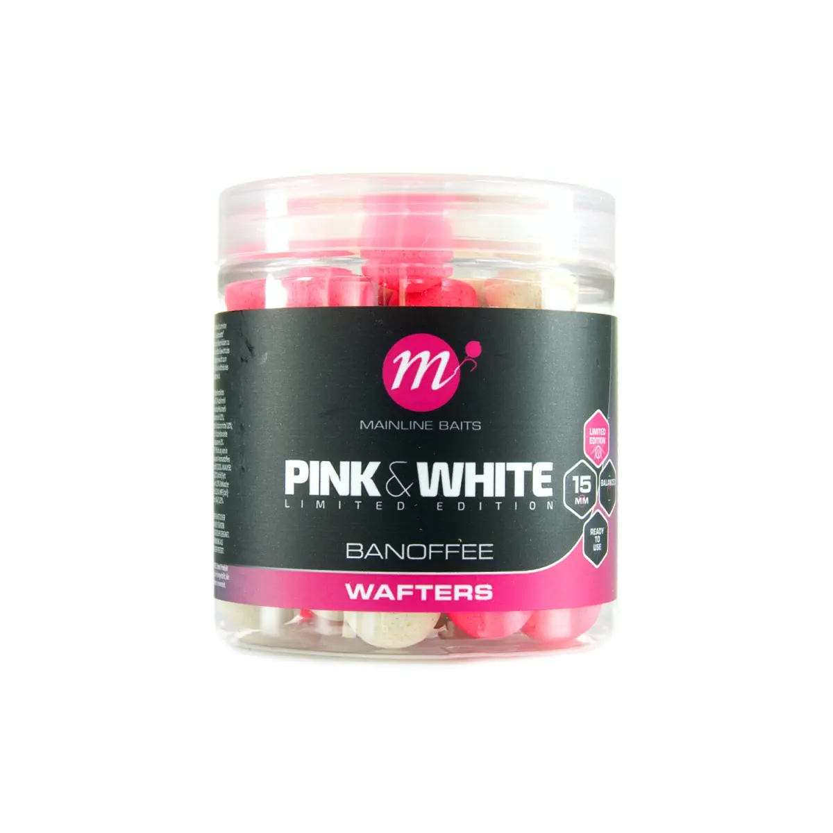 Mainline Fluro Pink & White Wafters - Banoffeemărimea 15mm - MPN: M44001 - EAN: 5060509816385