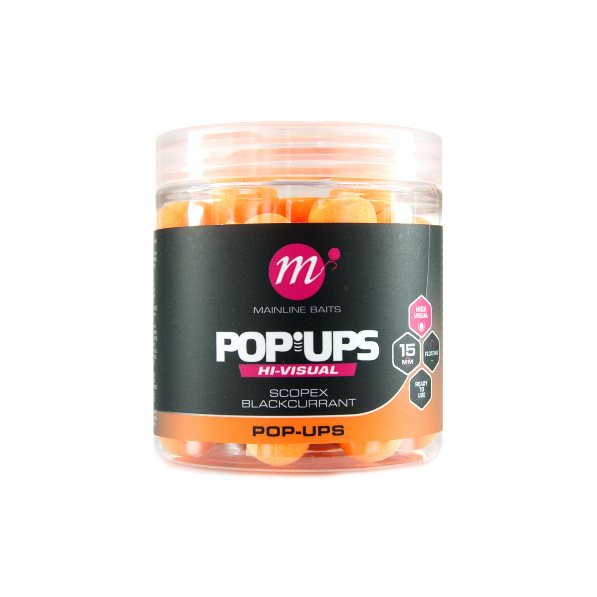 Mainline High Visual Pop-Ups - Scopex & Blackcurrant rozmiar 15mm - MPN: M13044 - EAN: 5060509816194
