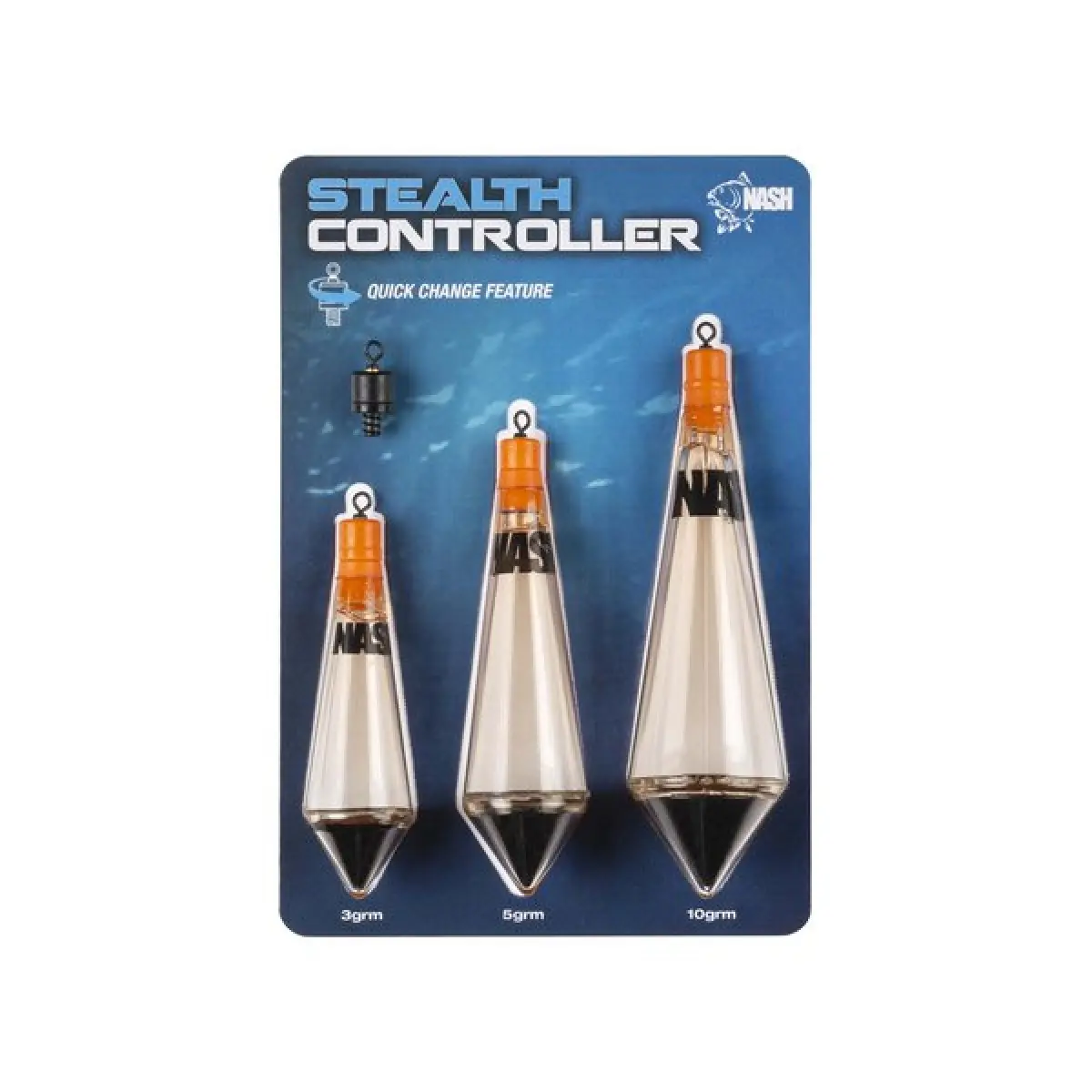 Nash Stealth Controller Kit Brown emballage 3 pcs (3g, 5g, 10g) marron - MPN: T8823 - EAN: 5055108988236