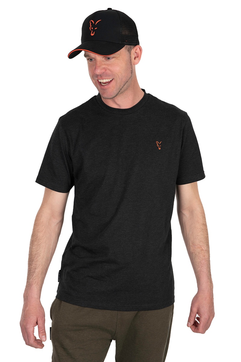 Fox Collection T-Shirt Black & Orangerozmiar S - MPN: CCL178 - EAN: 5056212169597