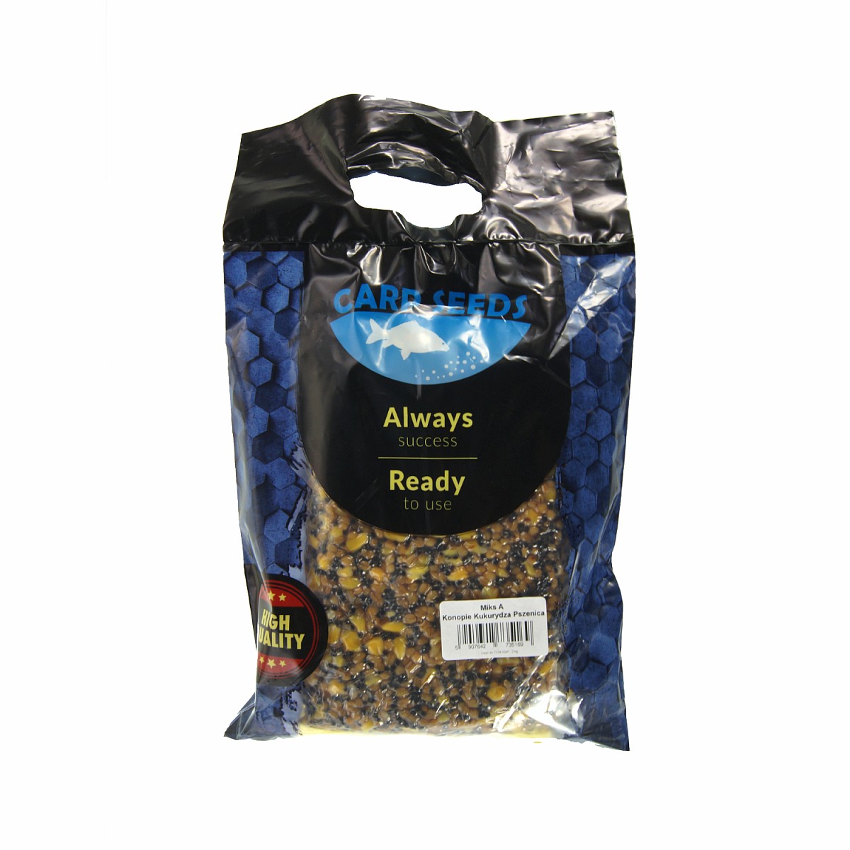 Carp Seeds Mix - Konopie, Pszenica, Kukurydza - Naturalopakowanie 2kg - EAN: 5907642735169