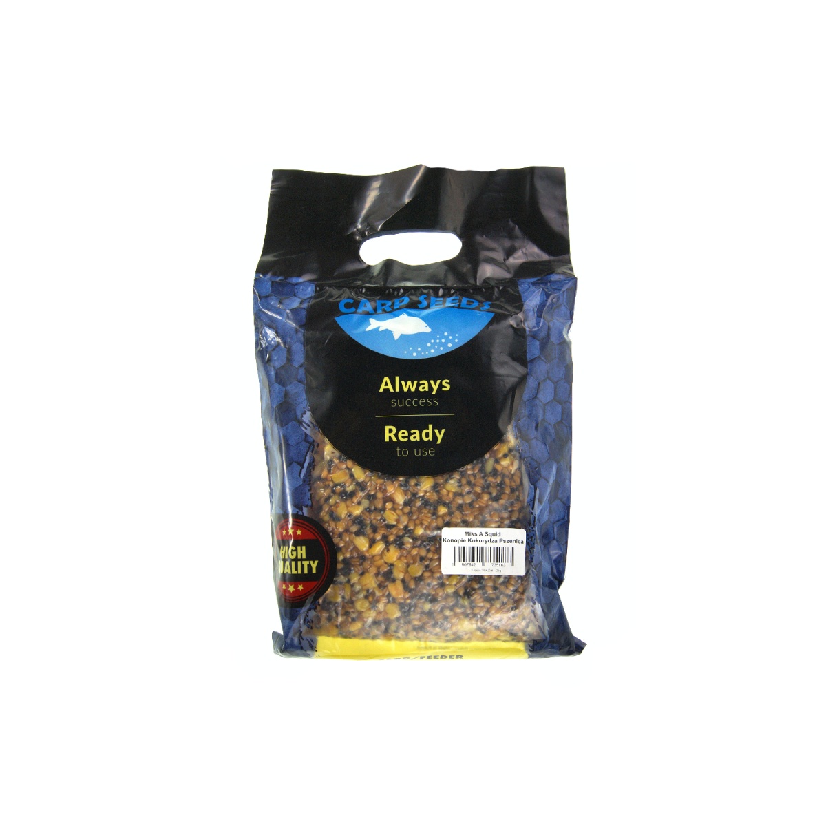 Carp Seeds Mix - Konopie, Pszenica, Kukurydza - Squidopakowanie 2kg - EAN: 5907642735183