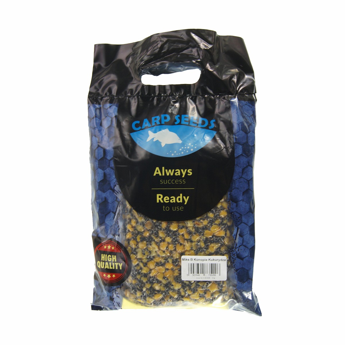 Carp Seeds - Mix Konopie, Kukurydza - Naturalopakowanie 2kg - EAN: 5907642735206