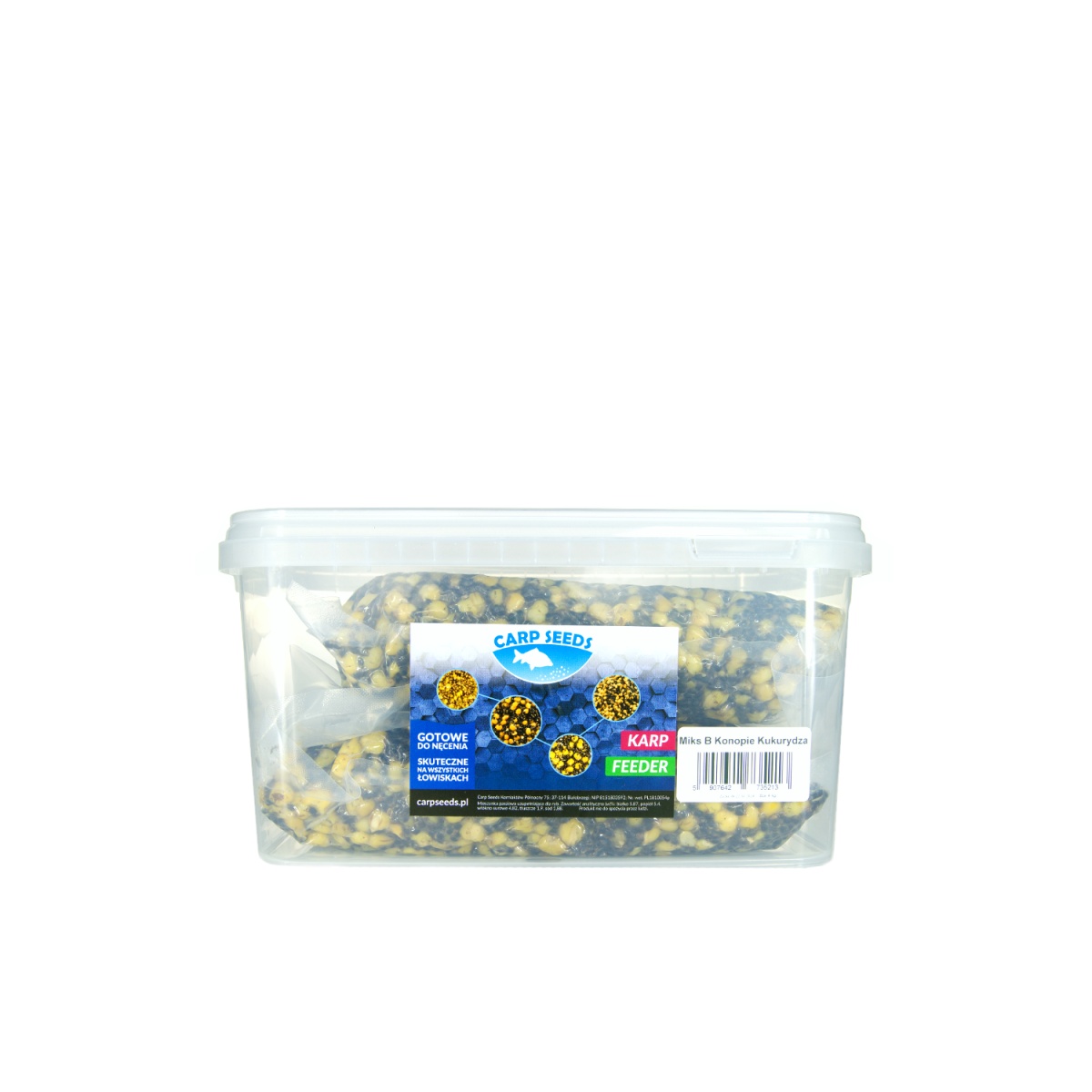 Carp Seeds - Mix Konopie, Kukurydza - Naturalopakowanie 4kg (Box) - EAN: 5907642735213