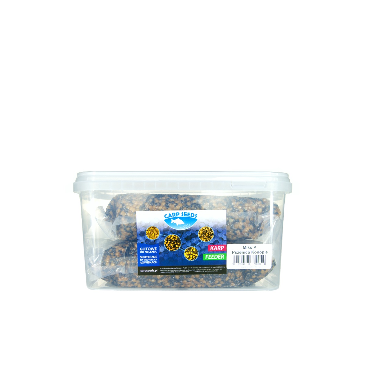 Carp Seeds Mix - Konopie, Pszenica - Naturalopakowanie 4kg (Box) - EAN: 5907642735954