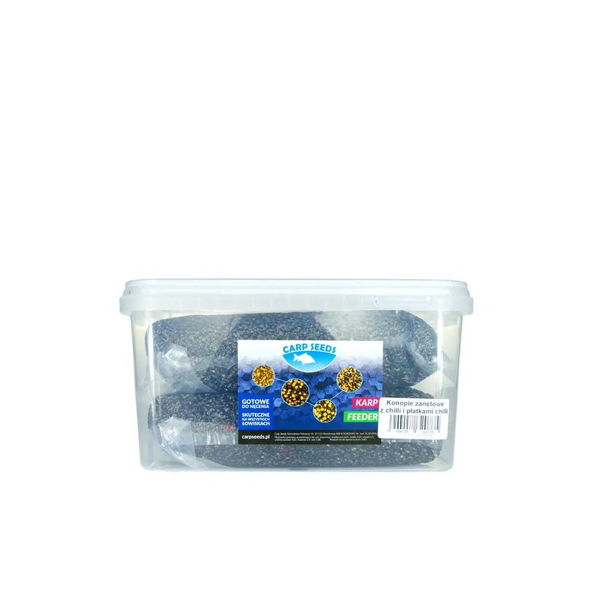 Carp Seeds -  Konopie z Płatkami Chilliopakowanie 4kg (Box) - EAN: 5904158320735