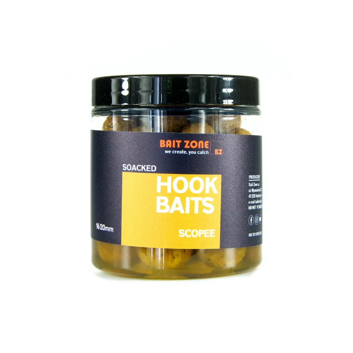 Bait Zone Hookbaits SCOPEEvelikost mix 16/20mm - MPN: BZHBSCOP - EAN: 200000076627