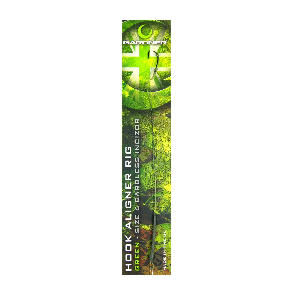 Gardner Hook Aligner Rig - Green (Barbless)dydis 6 (bezzadziorowy) - MPN: HARB6 - EAN: 5060218456438