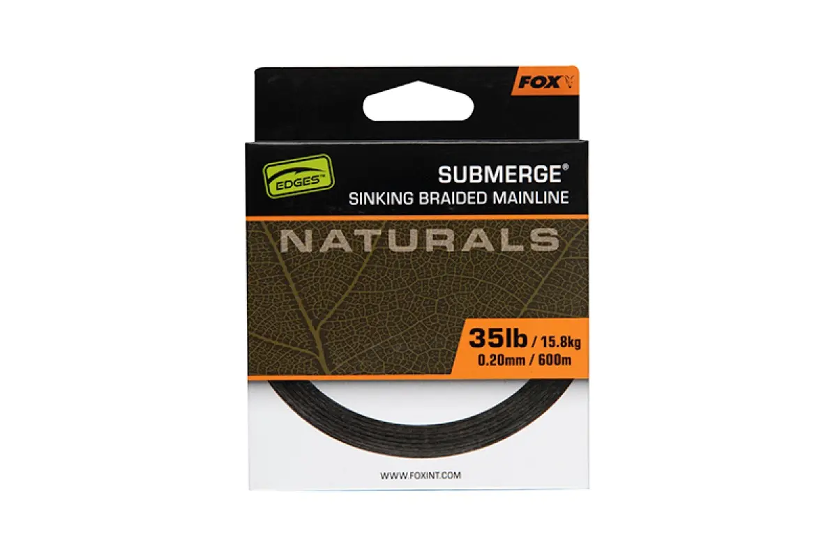 Fox EDGES Submerge Naturals Braidmodello 0.20mm 35lb/15.8kg (600m) - MPN: CBL025 - EAN: 5056212172795