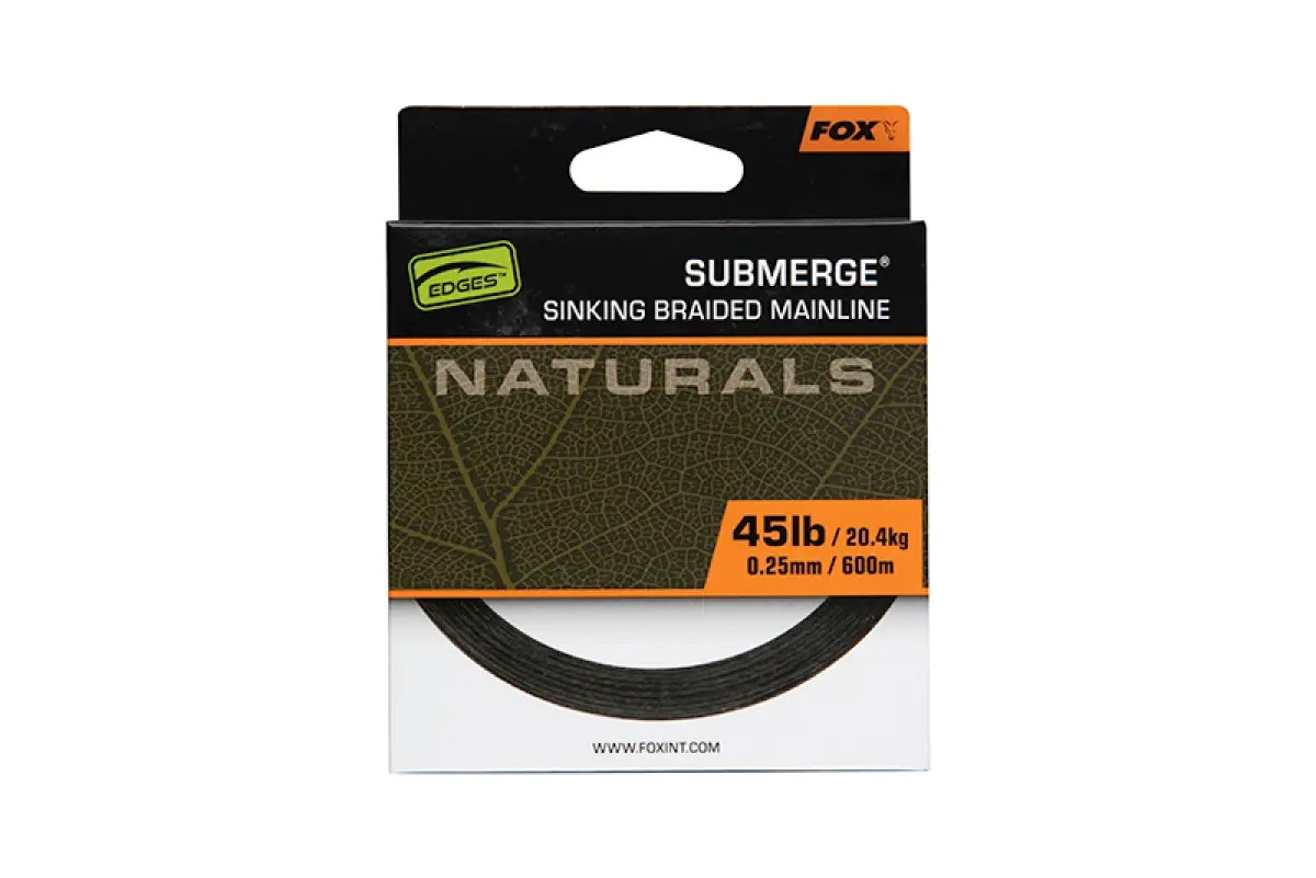 Fox EDGES Submerge Naturals Braidmodello 0.25mm 45lb/20.4kg (600m) - MPN: CBL027 - EAN: 5056212172818