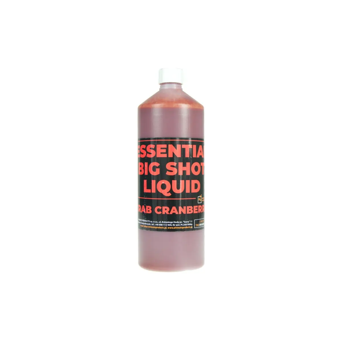 UltimateProducts Essential BIG SHOT Liquid - Crab Cranberryambalaj 1L - EAN: 5903855434011