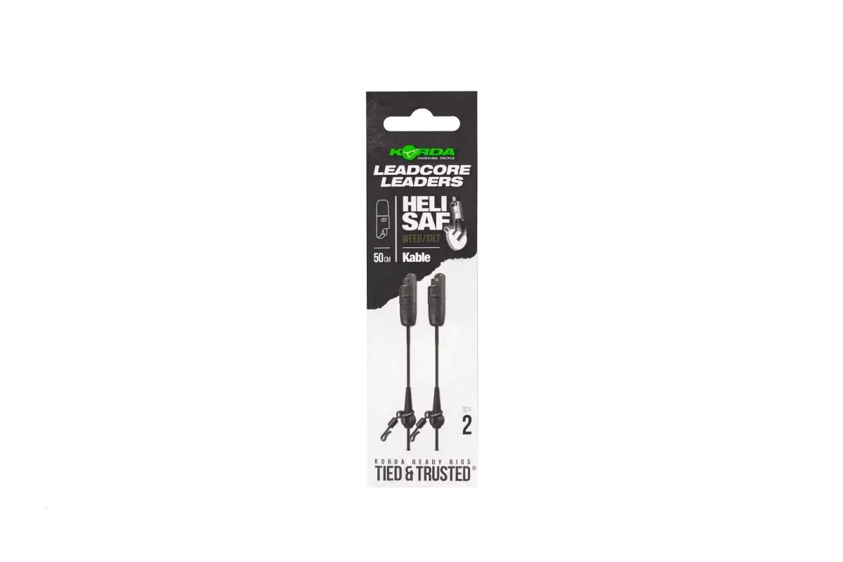 Korda Kable Leadcore Leader Heli Safe 50cmdługość 50cm / Weed/Silt (roślinność/muł) - MPN: KLL006 - EAN: 5060660639656