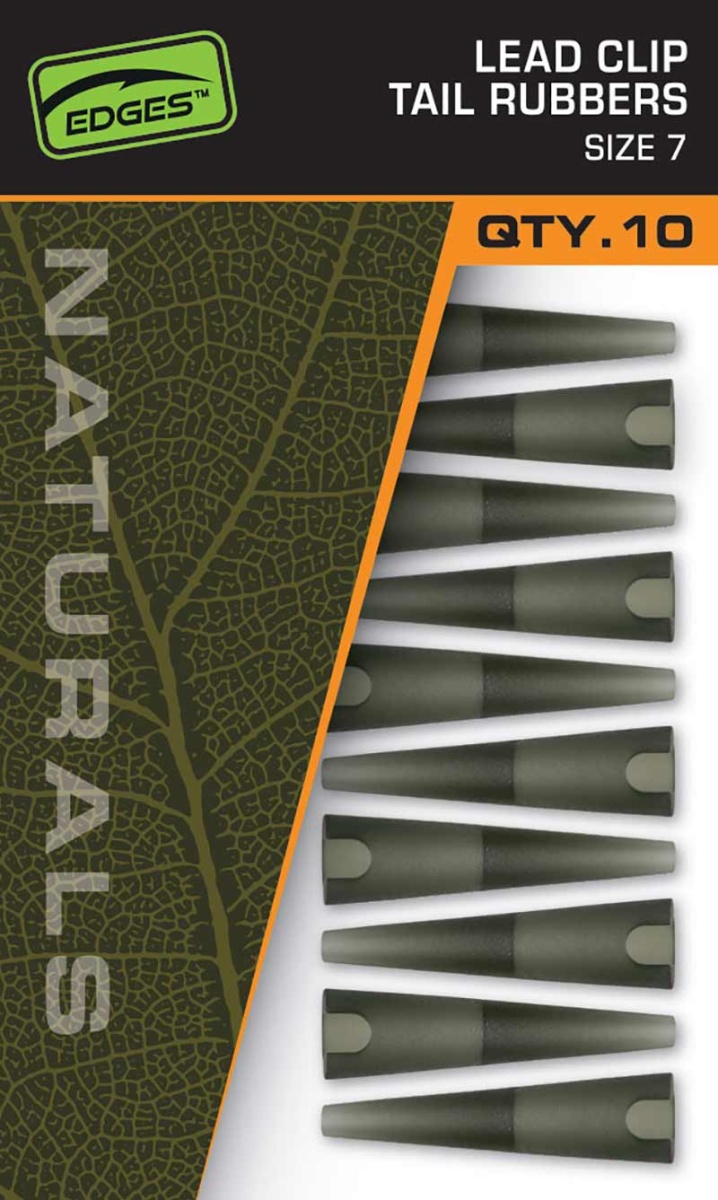 Fox EDGES Naturals Lead Clip Tail Rubbers Size 7 - MPN: CAC830 - EAN: 5056212175307