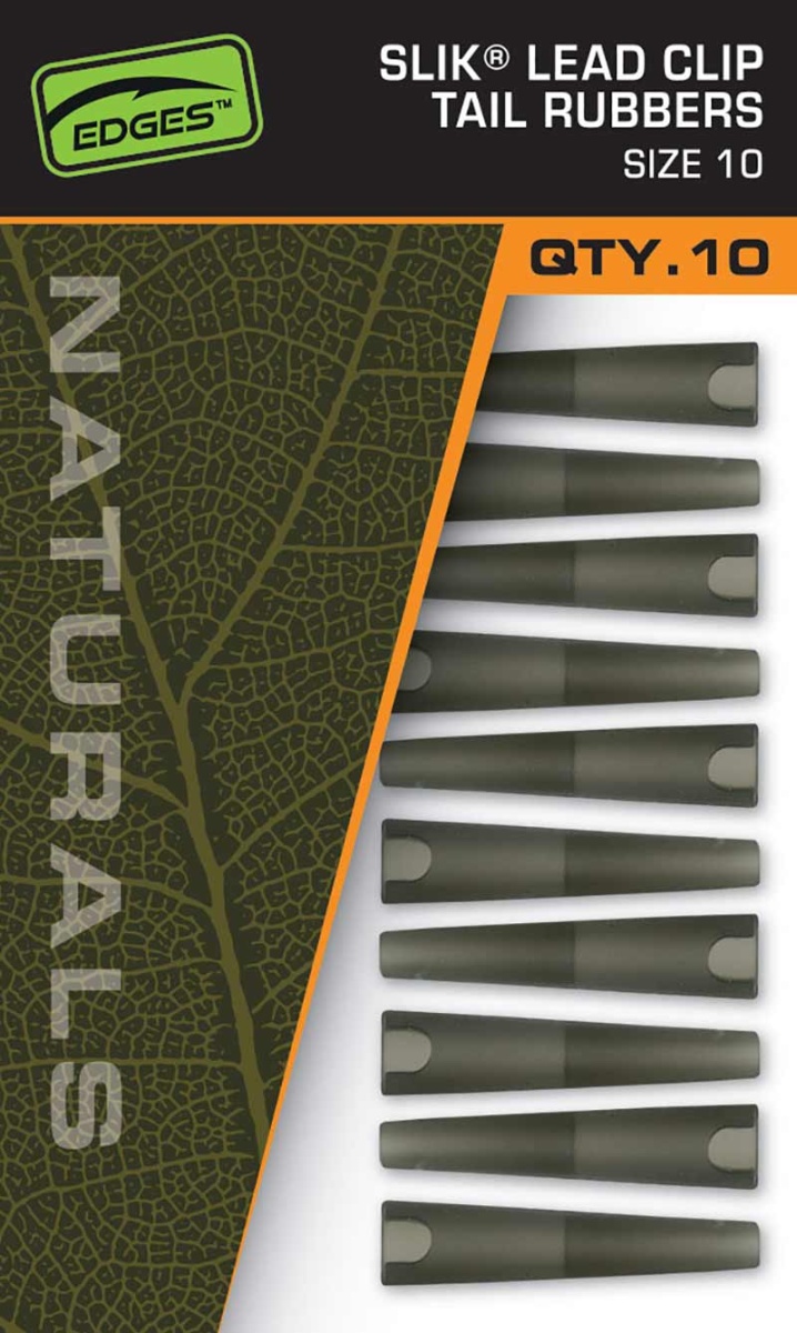 Fox EDGES Naturals Slik Lead Clip Tail Rubbers Size 10opakowanie 10szt - MPN: CAC832 - EAN: 5056212175321
