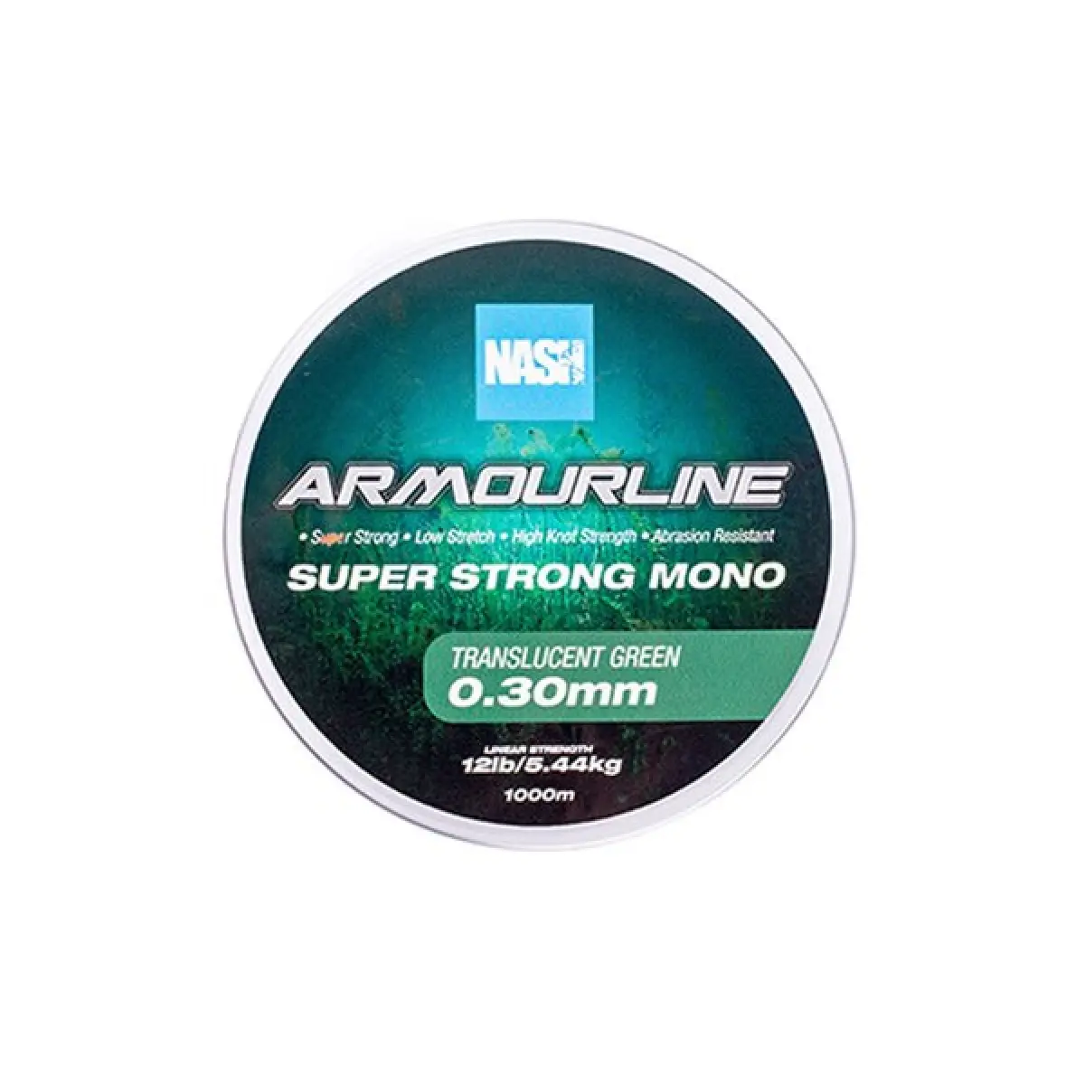 Nash Armourline Super Strong Mono Greenmărimea 0.30mm (12lb) / 1000m - MPN: T6043 - EAN: 5055108960430
