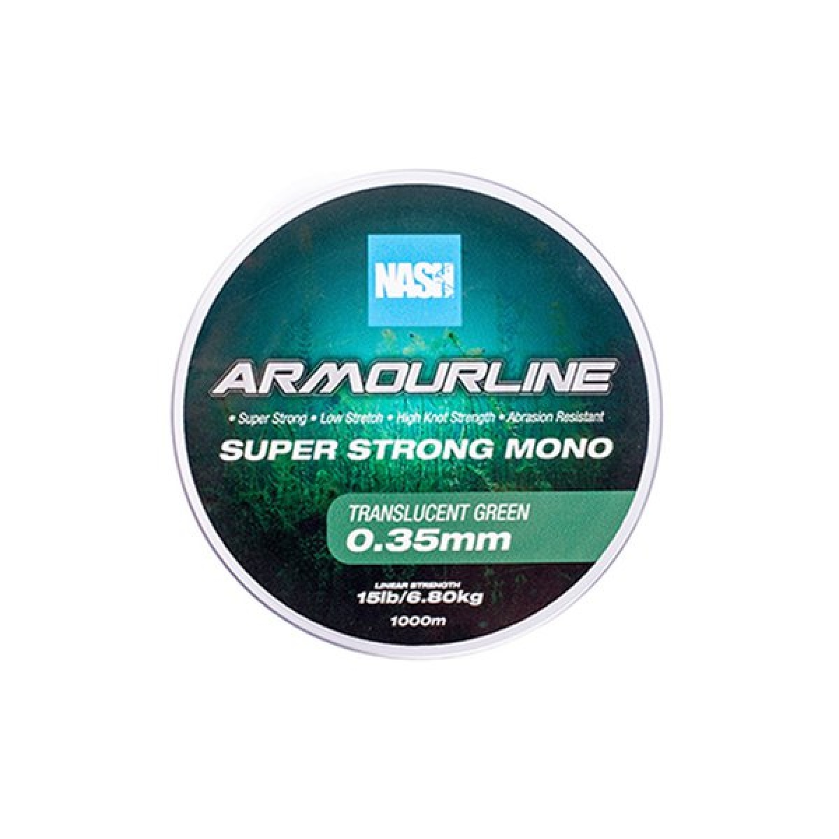 Nash Armourline Super Strong Mono Greenrozmiar 0.35mm (15lb) / 1000m - MPN: T6044 - EAN: 5055108960447