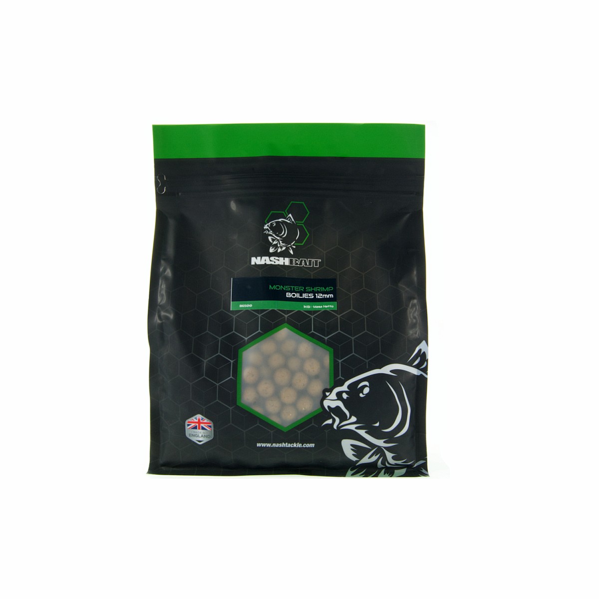 Nash Monster Shrimp Boiliesrozmiar 12mm / 1kg - MPN: B6500 - EAN: 5055108865001
