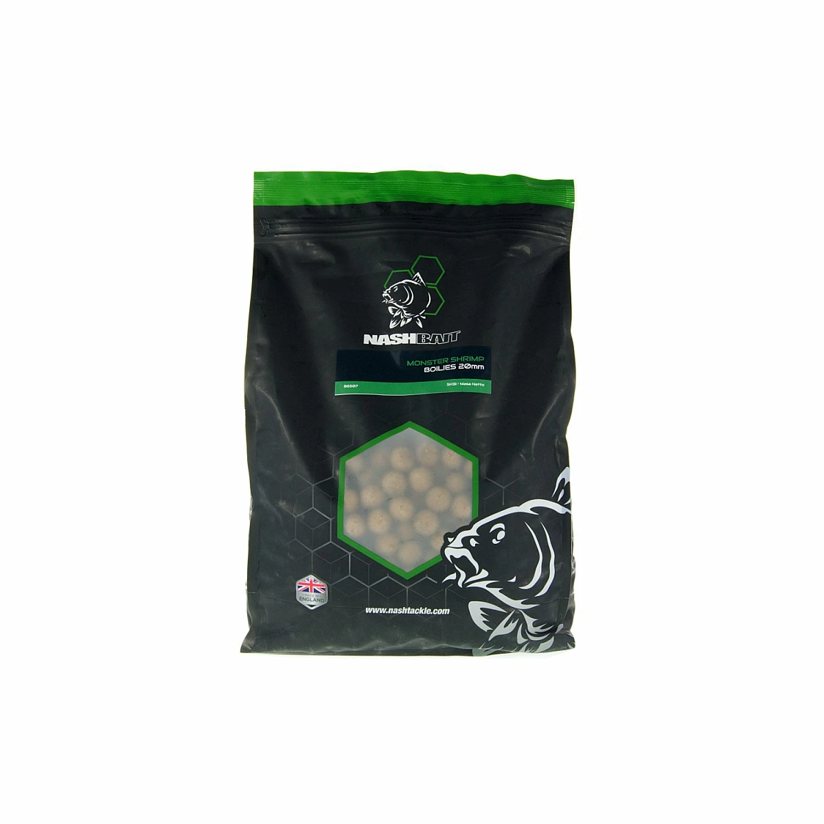 Nash Monster Shrimp Boilies 20mm / 5kgvelikost 20mm / 5kg - MPN: B6507 - EAN: 5055108865070
