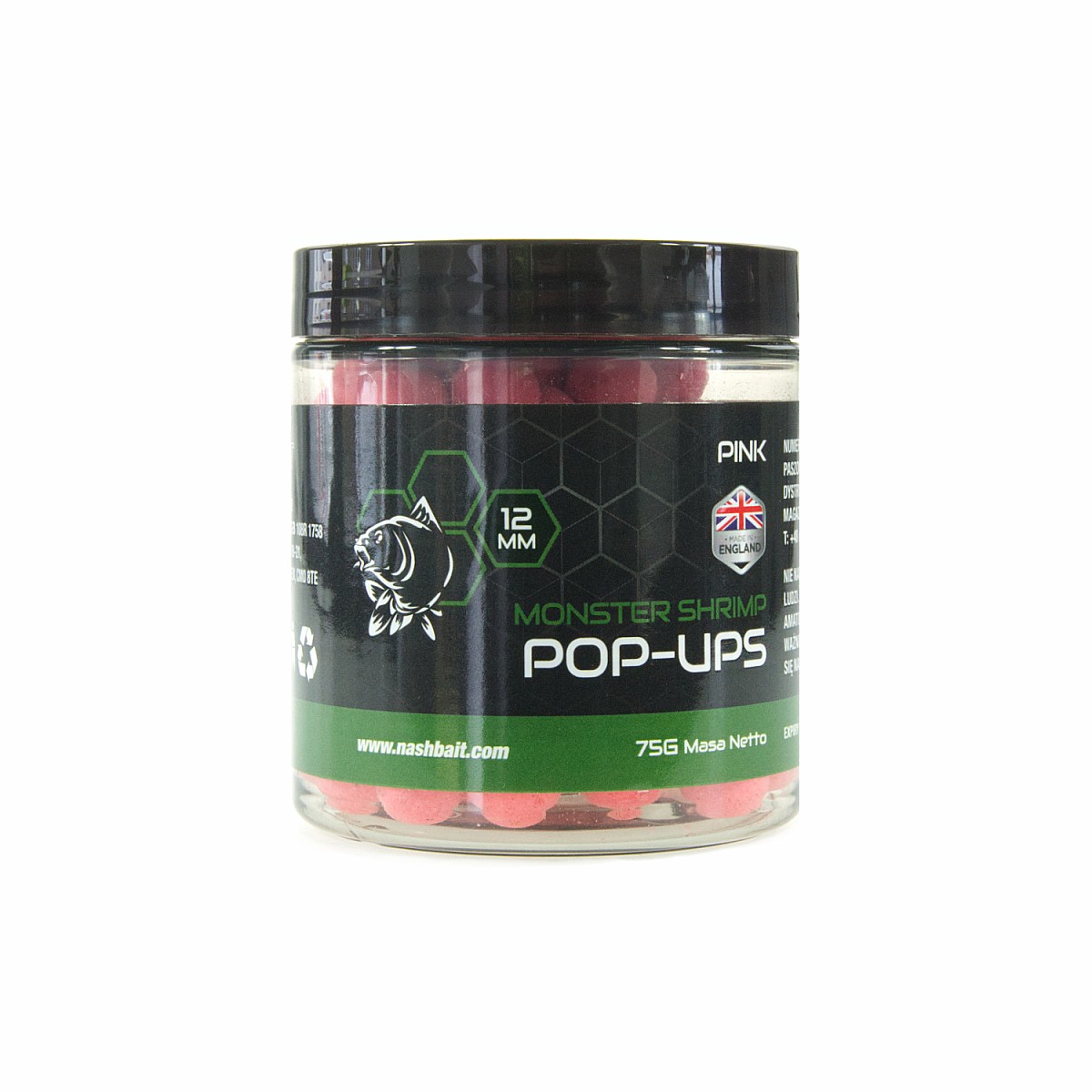 Nash Monster Shrimp Pop Up - Pinkrozmiar 12mm/ 75g - MPN: B6525 - EAN: 5055108865254