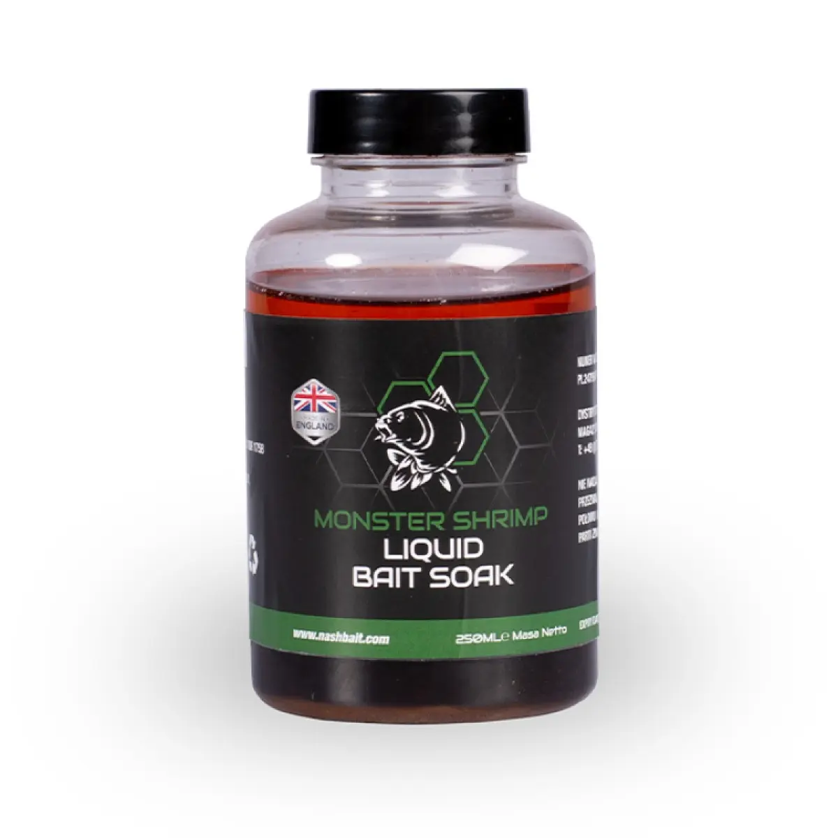 Nash Monster Shrimp Liquid Bait Soakobal 250ml - MPN: B6575 - EAN: 5055108865759
