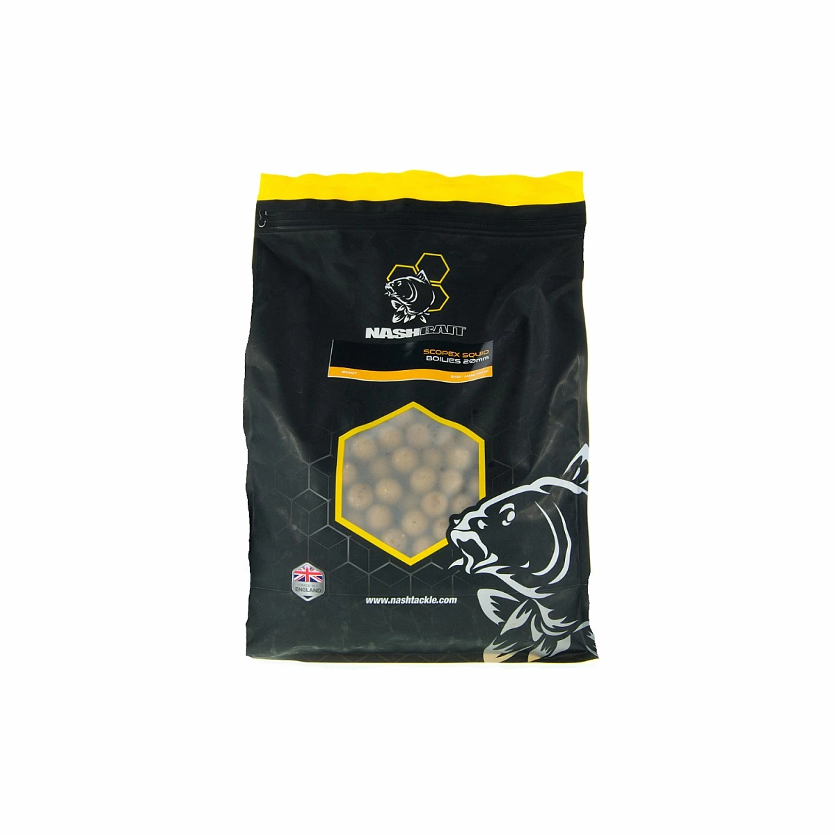 Nash Scopex Squid Boilies 20mm / 5kgtamaño 20mm / 5kg - MPN: B6307 - EAN: 5055108863076