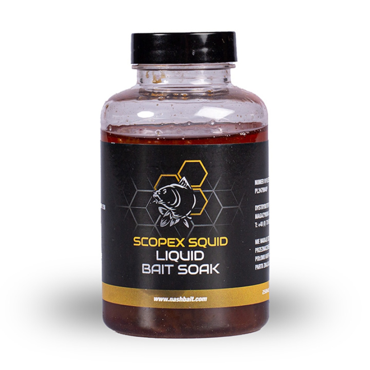 Nash Scopex Squid Liquid Bait Soak opakowanie 250ml - MPN: B6375 - EAN: 5055108863755