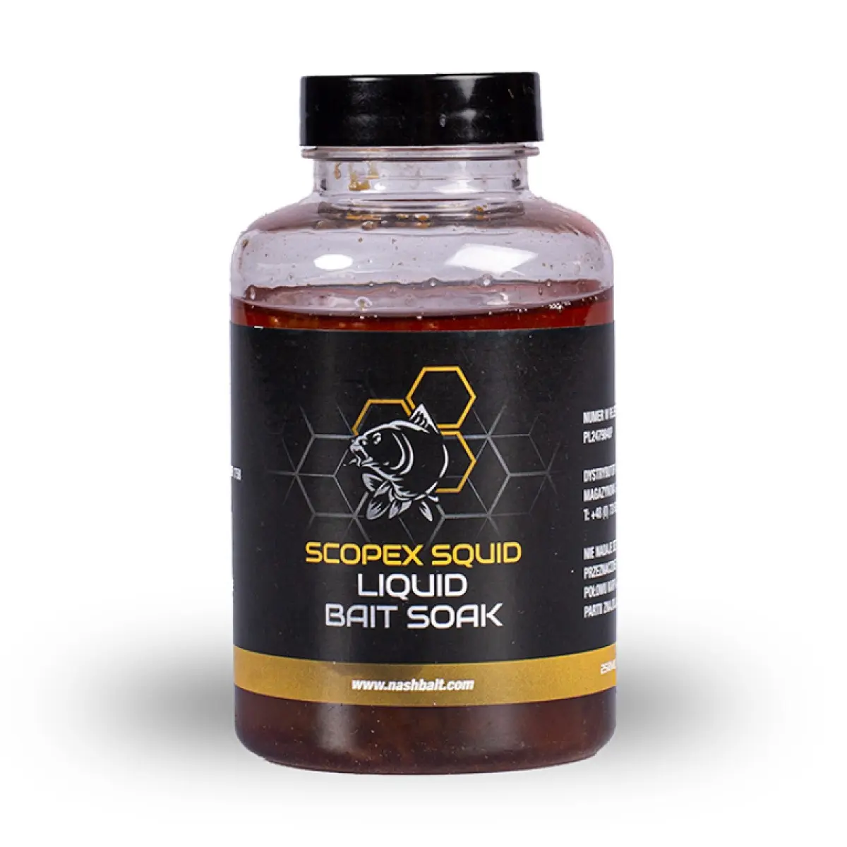 Nash Scopex Squid Liquid Bait Soak obal 250ml - MPN: B6375 - EAN: 5055108863755