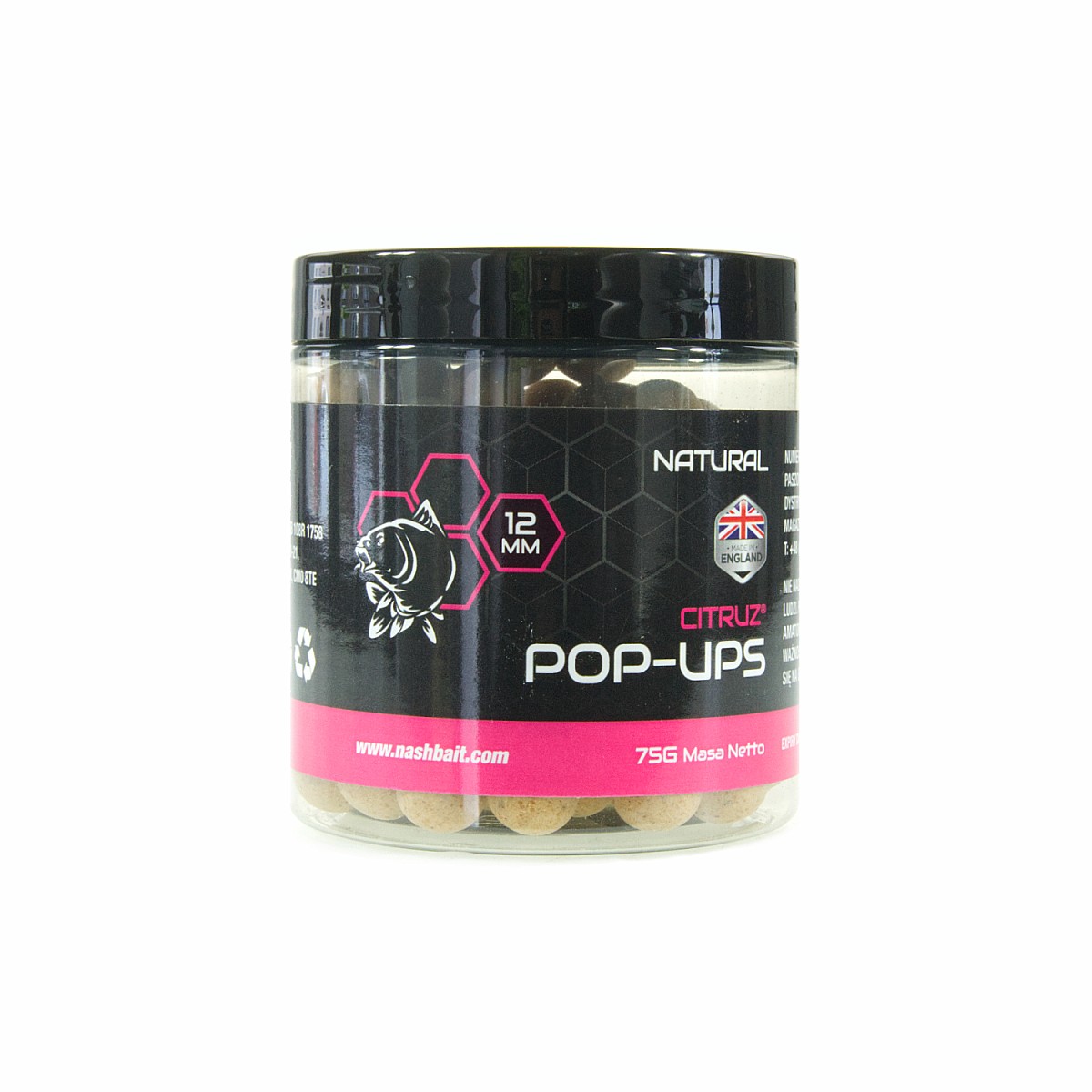 Nash Citruz Pop Up - Naturalrozmiar 12mm/ 75g - MPN: B6420 - EAN: 5055108864202
