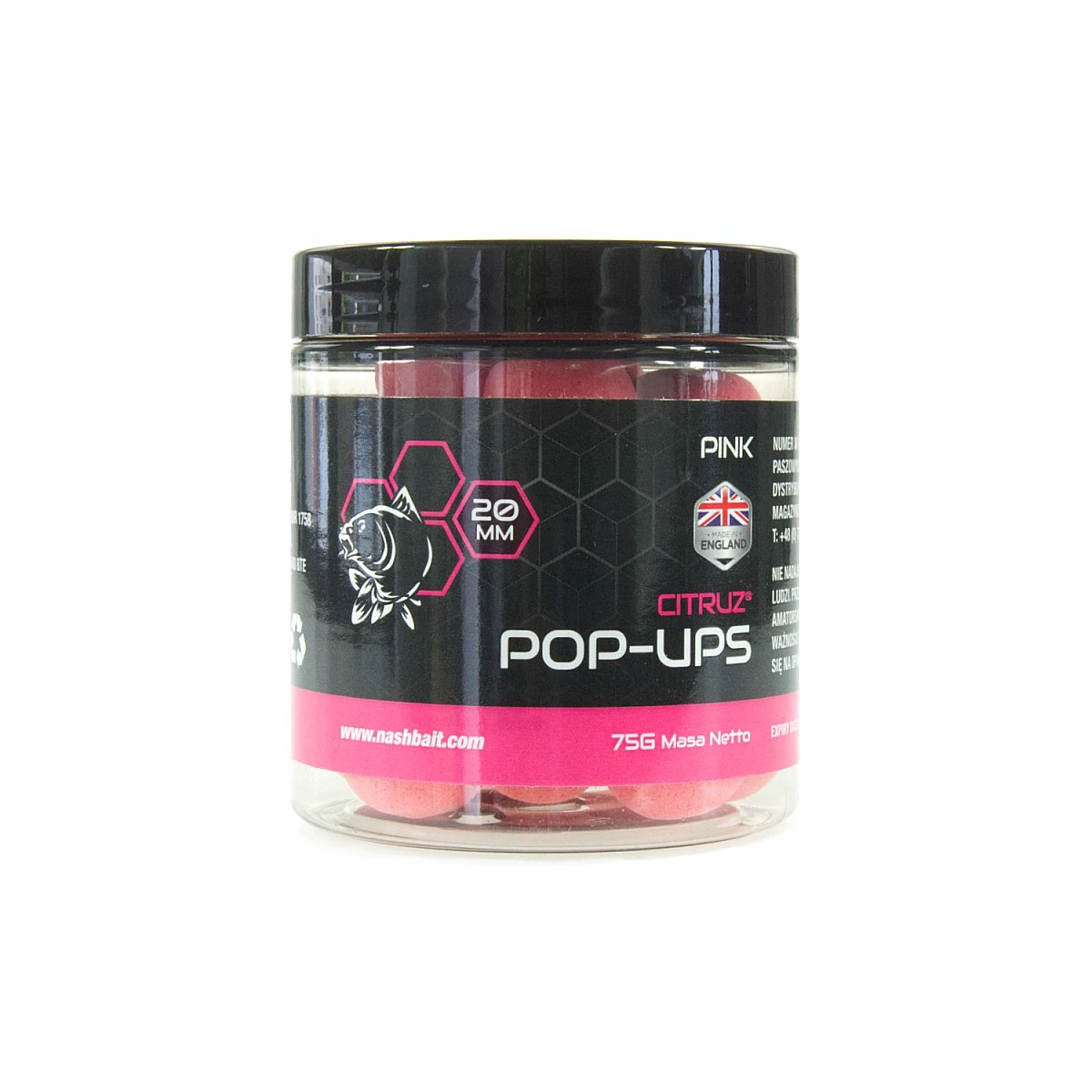 Nash Citruz Pop Up - Pink  20mm / 75gmisurare 20mm / 75g - MPN: B6427 - EAN: 5055108864271