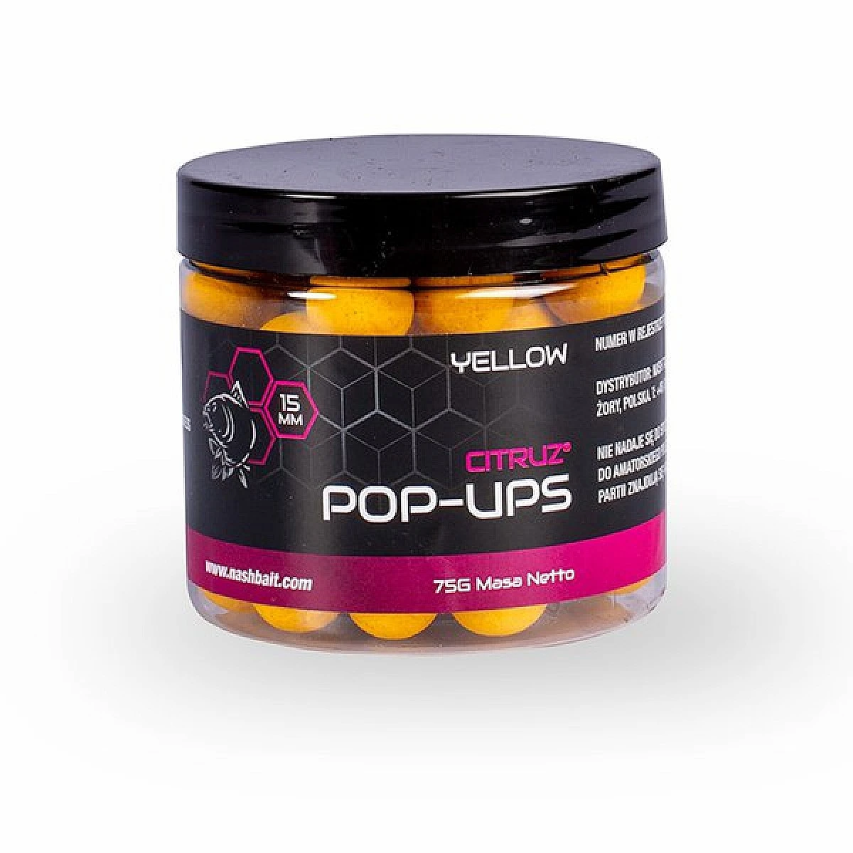 Nash Citruz Pop Up - Yellow 15mm / 75gsize 15mm / 75g - MPN: B6431 - EAN: 5055108864318