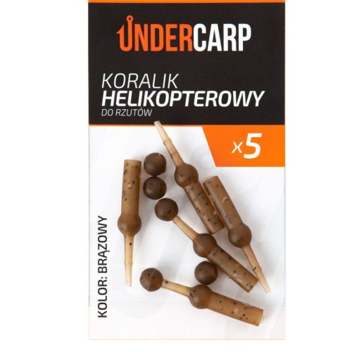 UnderCarp - Koralik Helikoperowy Do Rzutówkolor brązowy - MPN: UC687 - EAN: 5902721608099