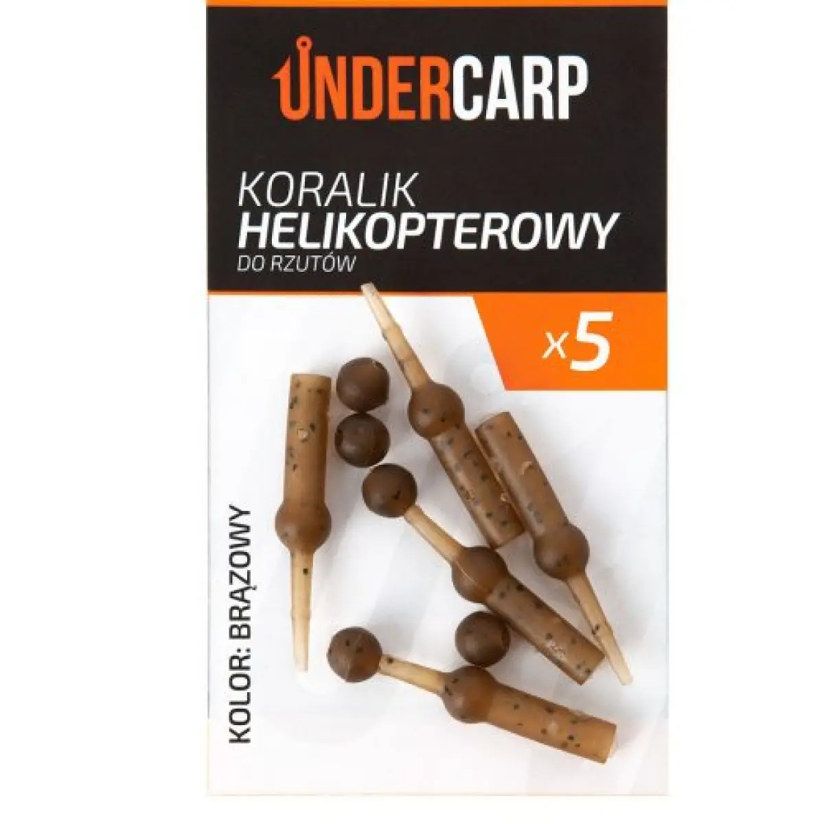 UnderCarp - Koralik Helikoperowy Do Rzutówkolor brązowy - MPN: UC687 - EAN: 5902721608099