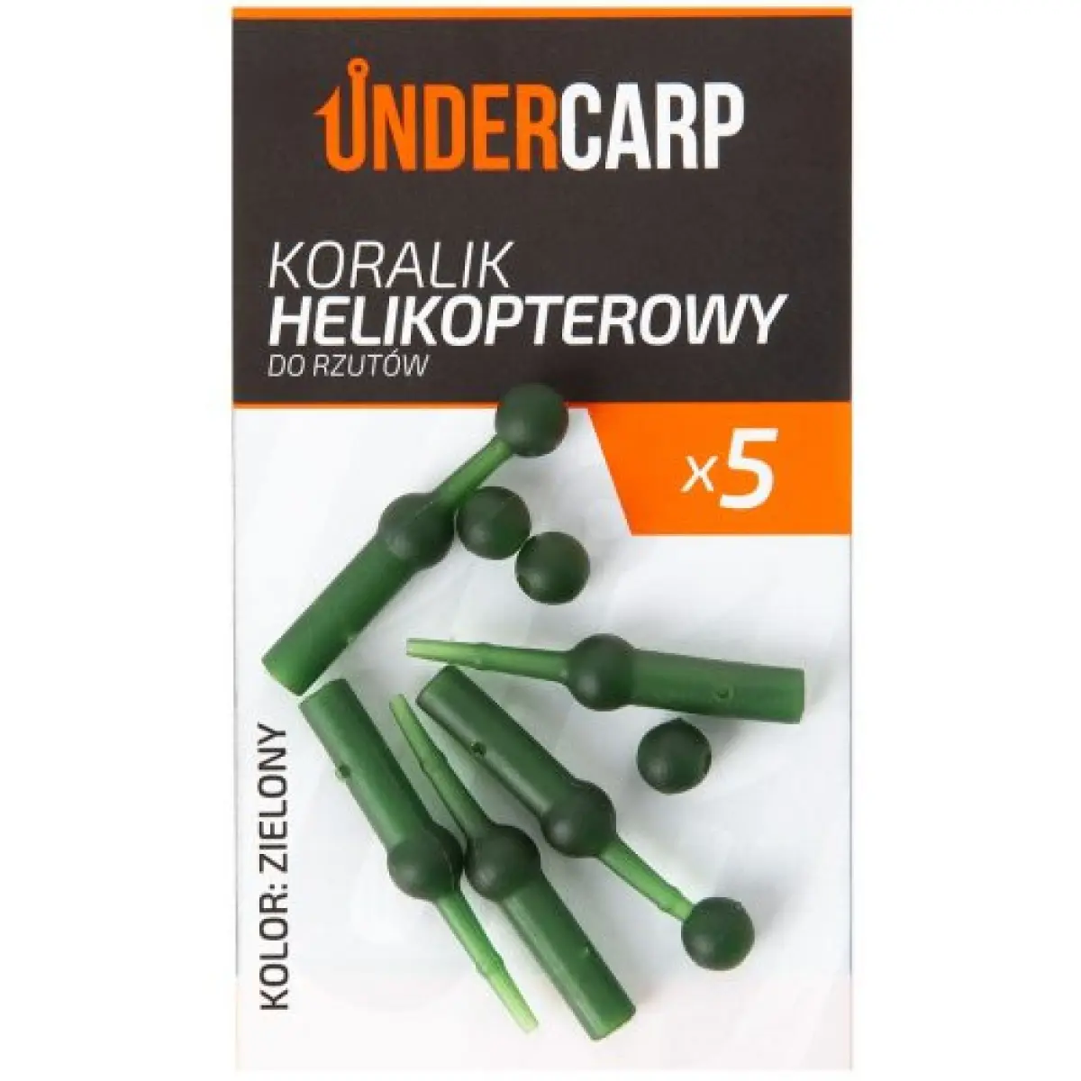 UnderCarp - Koralik Helikoperowy Do Rzutówkolor zielony - MPN: UC686 - EAN: 5902721608105