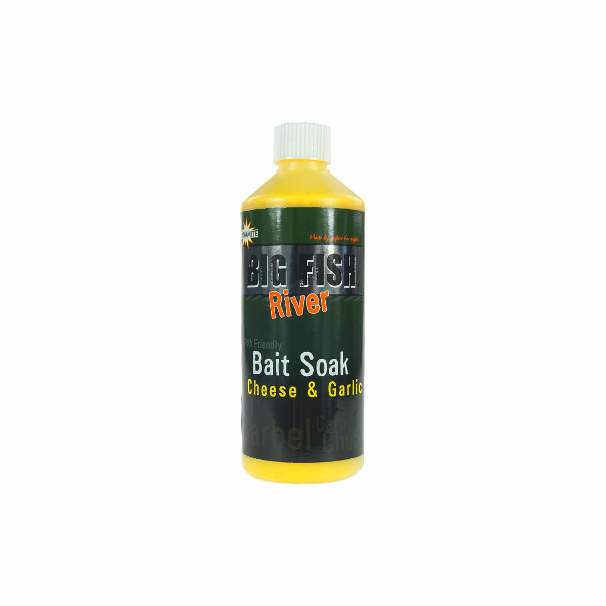 Dynamite Baits Big Fish River Cheese & Garlic Bait Soak opakowanie 500ml - MPN: DY1379 - EAN: 5031745220212