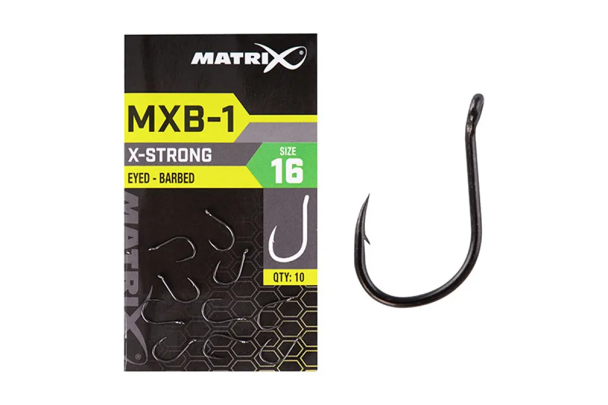 Matrix MXB-1 X Strong Eyed Barbed Hooksméret 16 - MPN: GHK153 - EAN: 5056212126491