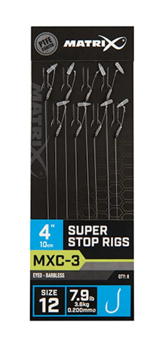 Matrix MXC-3 Barbless Super Stop Rigs - 10cmmărimea 12/0.20mm - MPN: GRR059 - EAN: 5056212131013