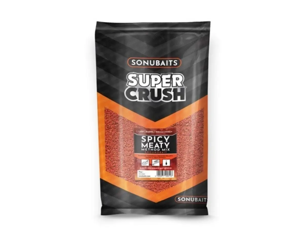 Sonubaits Supercrush Spicy Meaty Method Mixambalaj 2kg - MPN: S1770001 - EAN: 5056317708745