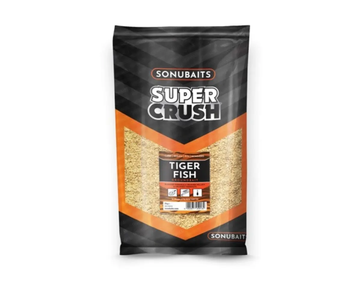 Sonubaits Supercrush  Groundbait - Tiger Fishemballage 2kg - MPN: S1770010 - EAN: 5056317708837