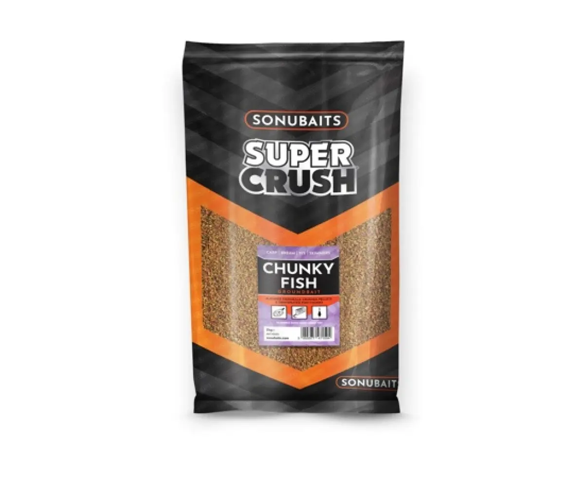 Sonubaits Supercrush Groundbait - Chunky Fishembalaje 2kg - MPN: S1770022 - EAN: 5056317708950