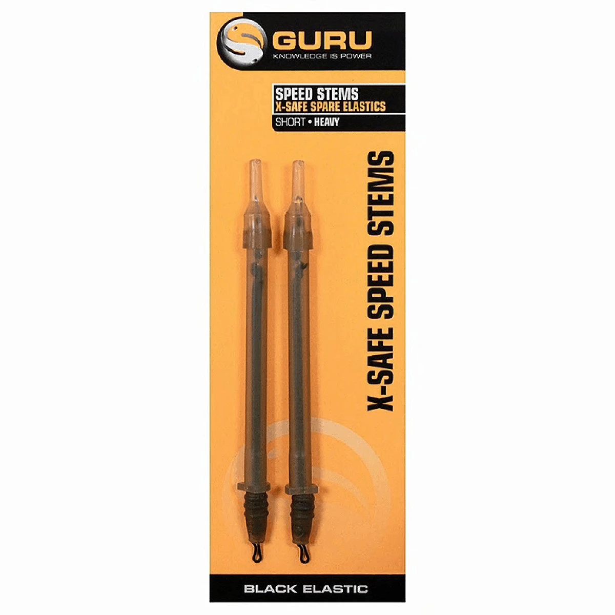 GURU X-Safe Quick Change Elastics - Short / Heavy Elastic (Black)lunghezza Elastico Corto / Pesante (Nero) - MPN: GXQBS - EAN: 5060196185474