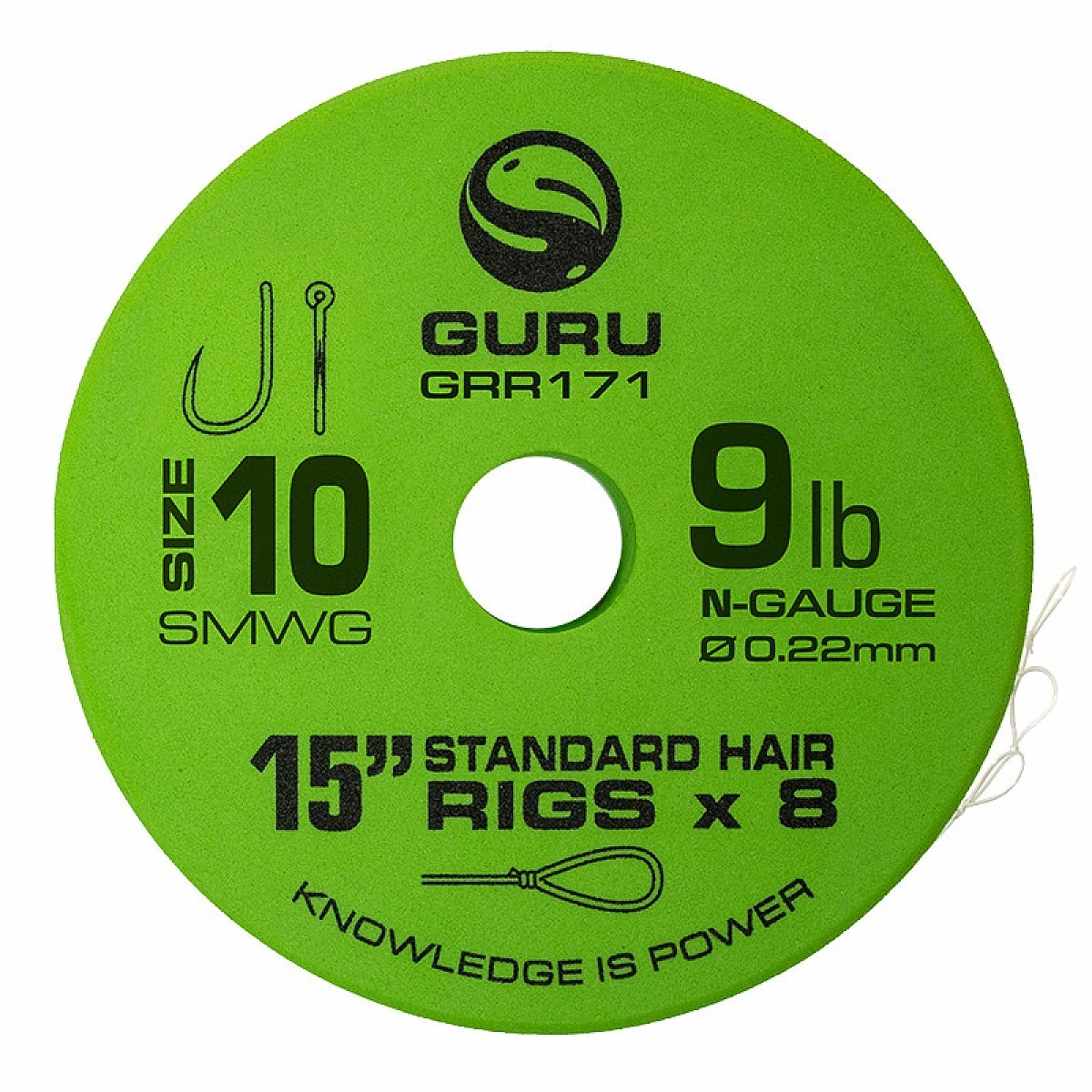 GURU SMWG Standard Hair Ready Rigs - 38cmmisurare 10 / 0.22mm / 15in (38cm) - MPN: GRR171 - EAN: 5060519395566