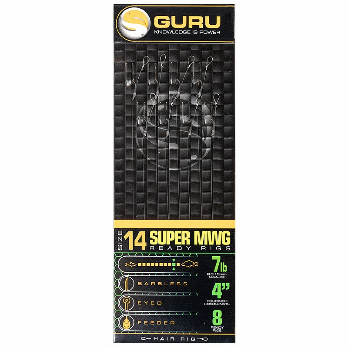 GURU SMWG Standard Hair Ready Rigs - 10cmmisurare 14 / 0.19mm / 10cm - MPN: GRR167 - EAN: 5060519395481