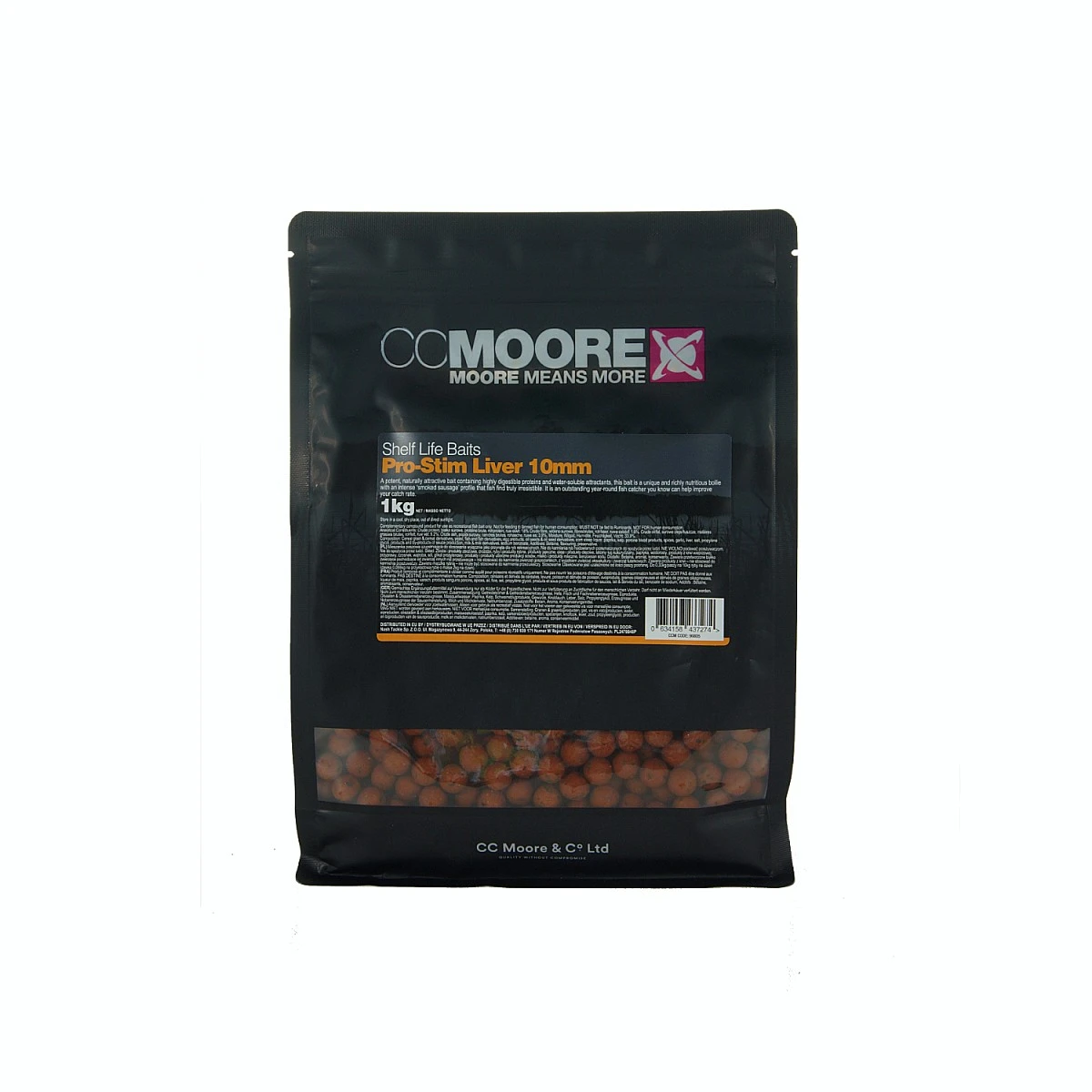 CcMoore Pro-Stim Liver Boilies - 1kgmărimea 10mm/1kg - MPN: 90805 - EAN: 634158437274