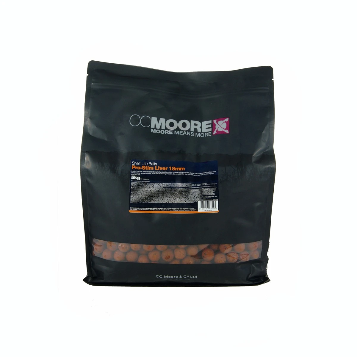CcMoore Pro-Stim Liver Boilies - 5kgmărimea 18mm/5kg - MPN: 90595 - EAN: 634158433993