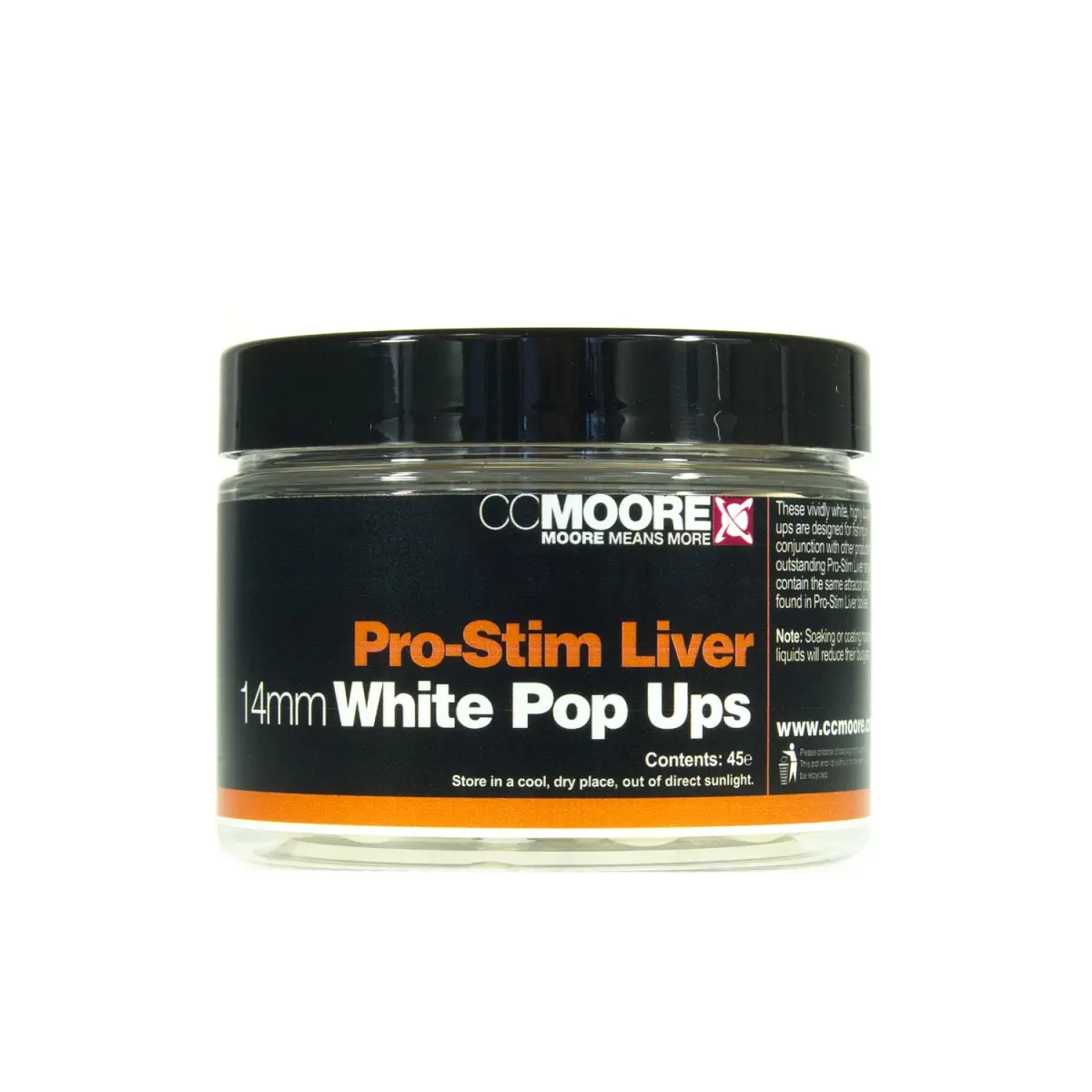 CCMoore Pro-Stim Liver Pop Ups - Whitemărimea 14mm - MPN: 90352 - EAN: 634158434358