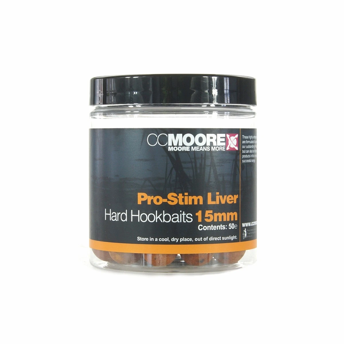 CCMoore Pro-Stim Liver Hard Hookbaits mărimea 15mm - MPN: 90606 - EAN: 634158434235